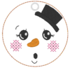 6 Schneemänner mit Gesicht (ITH und Doodle) – Bild 17