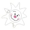 Doodle-Applikation "SONNE" in 3 Größen – Bild 6