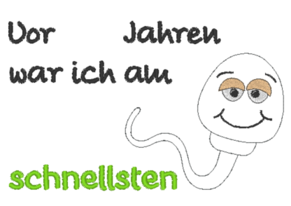Spruch mit Spermium (in 3 Versionen) personalisierbar – Bild 11