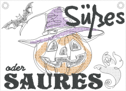 Wanddeko / Türschild "Süßes oder Saures" in deutsch & englisch – Bild 14