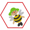 Untersetzer-Set "Bienenkind & Käferkind" personalisierbar – Bild 13