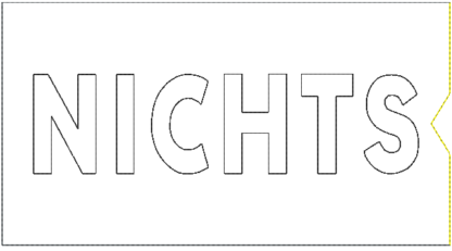 Geldgeschenk & Schokoladenhülle "NICHTS" in 2 Schriftarten – Bild 9