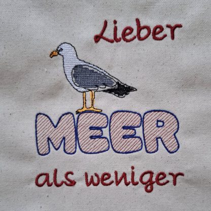 Spruch - Lieber MEER als weniger