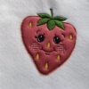 6 Erdbeeren mit Gesicht (Doodle Appli)