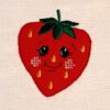 6 Erdbeeren mit Gesicht (Doodle Appli) – Bild 3