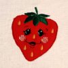 6 Erdbeeren mit Gesicht (Doodle Appli) – Bild 4