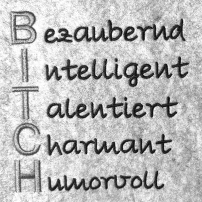 Akronym "BITCH"