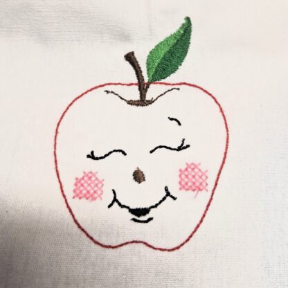 6 Äpfel mit Gesicht (Doodle Appli) – Bild 3