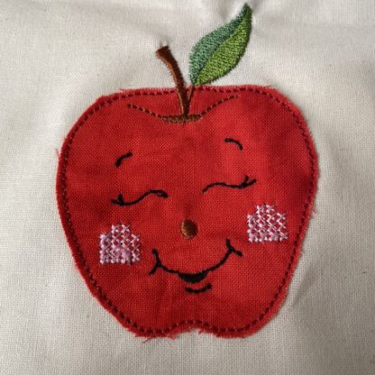 6 Äpfel mit Gesicht (Doodle Appli)