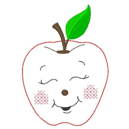 6 Äpfel mit Gesicht (Doodle Appli) – Bild 7