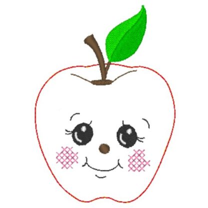 6 Äpfel mit Gesicht (Doodle Appli) – Bild 10