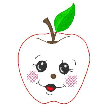 6 Äpfel mit Gesicht (Doodle Appli) – Bild 11