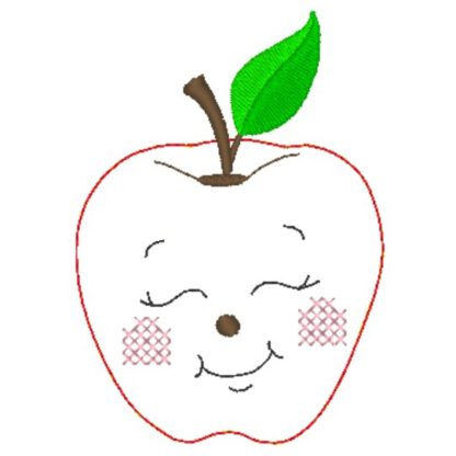 6 Äpfel mit Gesicht (Doodle Appli) – Bild 12