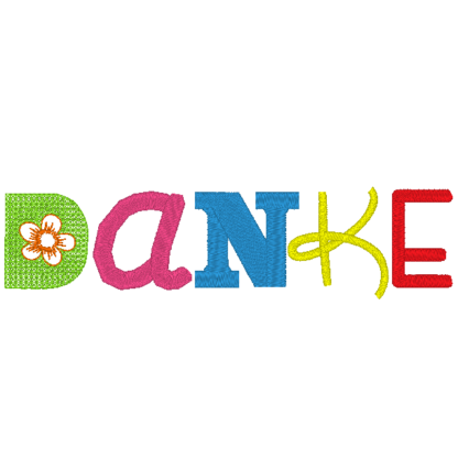 DANKE Schriftzug 13x18 cm