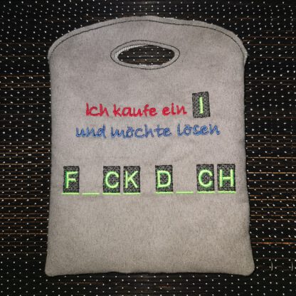 Spruch - Ich kaufe ein "I" und möchte lösen