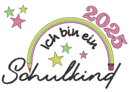 Spruch - Ich bin ein Schulkind 2025 (Bleistift-Regenbogen) – Bild 5