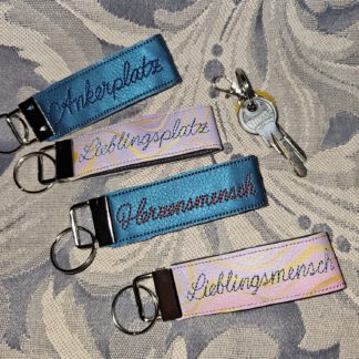 Anh&auml;nger - Set "Handschriftworte" 3x17,5 cm f&uuml;r Klemmschlie&szlig;en