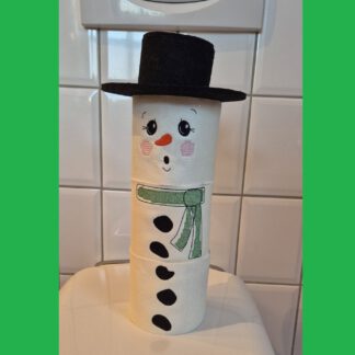 Klorollen-Cover Schneemann