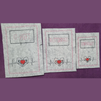 Dokumentenh&uuml;llen "Herzh&auml;nde" (U-Heft, Mutterpass, Impfpass)