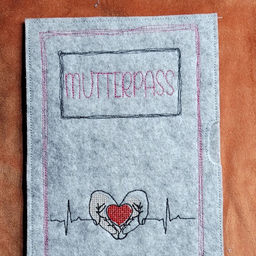 Dokumentenhüllen "Herzhände" (U-Heft, Mutterpass, Impfpass) – Bild 3