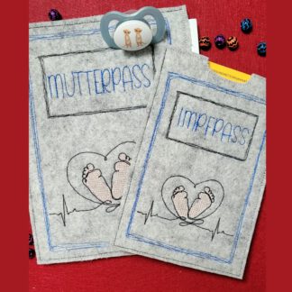 Dokumentenh&uuml;llen "Babyf&uuml;&szlig;e" (U-Heft, Mutterpass, Impfpass)
