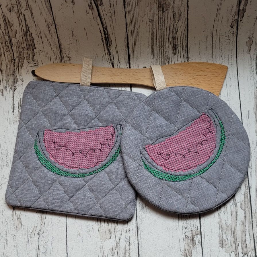 ITH Topflappen eckig mit Obstmotiven – Bild 6