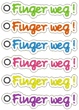 Anhänger - Finger weg – Bild 4