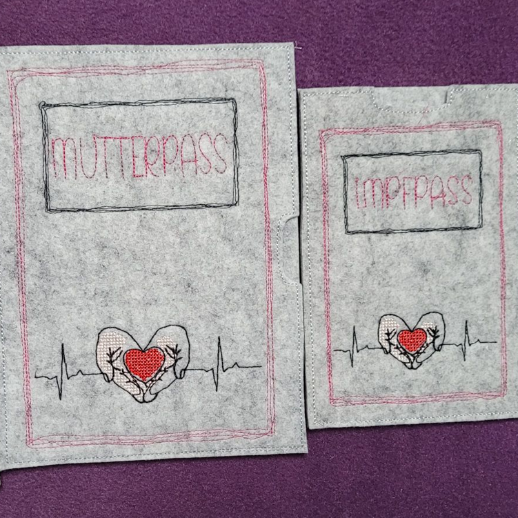 Dokumentenhüllen "Herzhände" (U-Heft, Mutterpass, Impfpass) – Bild 9