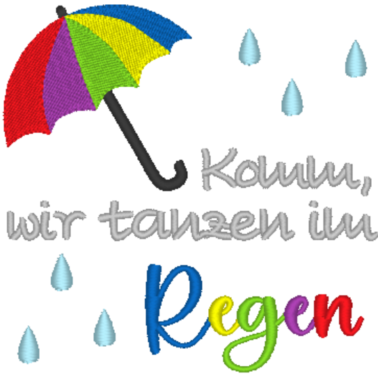 Spruch - Tanzen im Regen – Bild 5