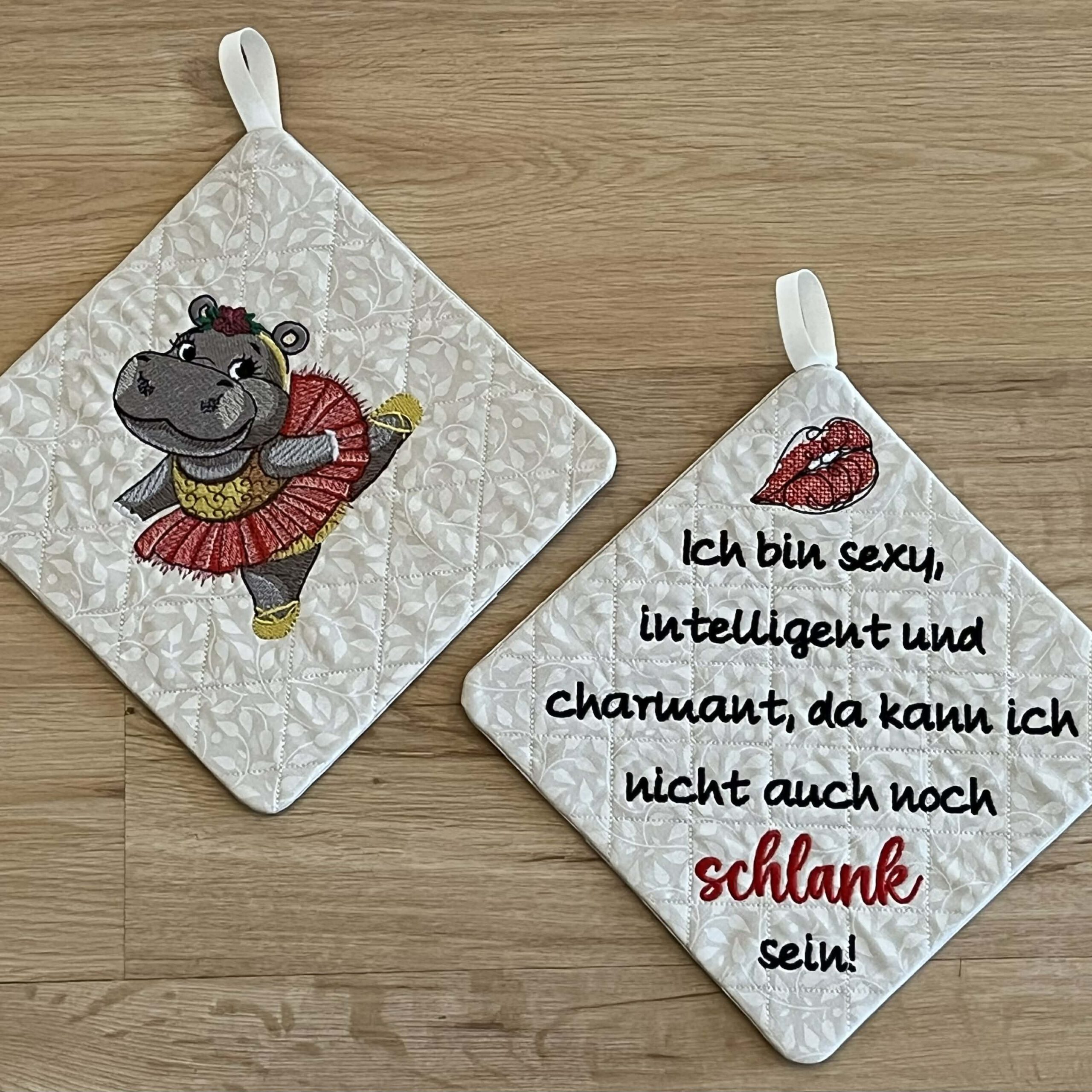 ITH Topflappen BLANKO in eckig und rund (je 2 Größen) – Bild 3